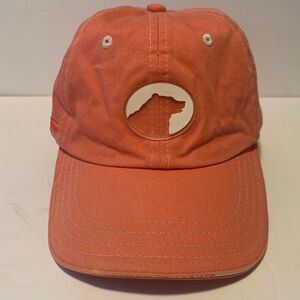 Pukka Golf Adjustable Hat / Cap Orange Kodiak Grizzly Black Bear Logo One Size